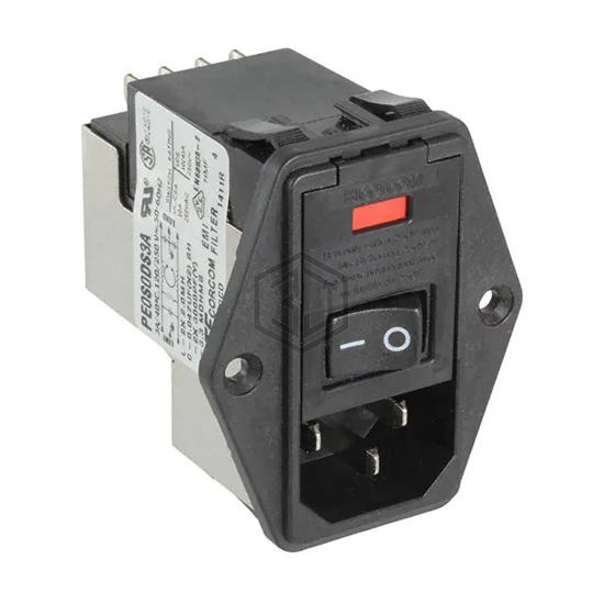 2-6609104-3 - TE Connectivity Corcom Filters - Power Entry Connectors - Inlets, Outlets, Modules
