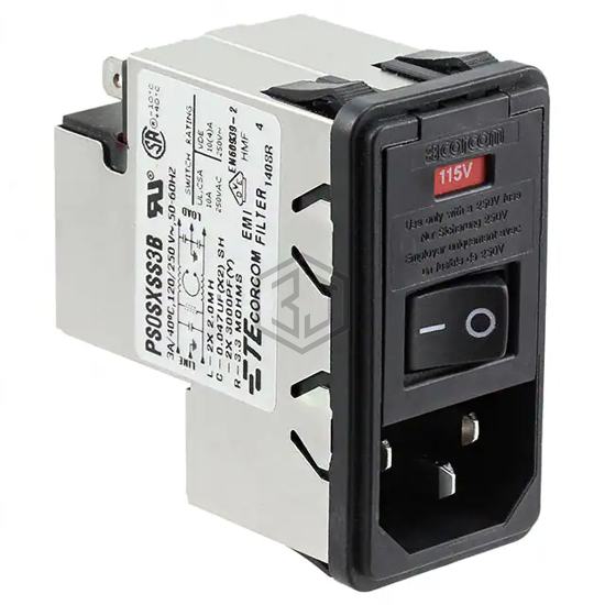 6-6609107-9 - TE Connectivity Corcom Filters - Power Entry Connectors - Inlets, Outlets, Modules