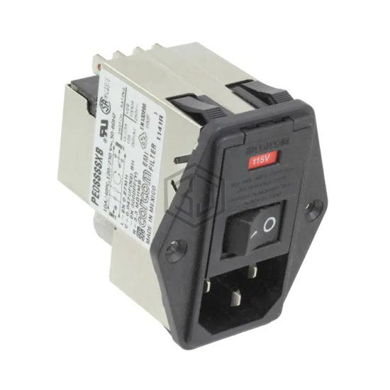 2-6609104-7 - TE Connectivity Corcom Filters - Power Entry Connectors - Inlets, Outlets, Modules