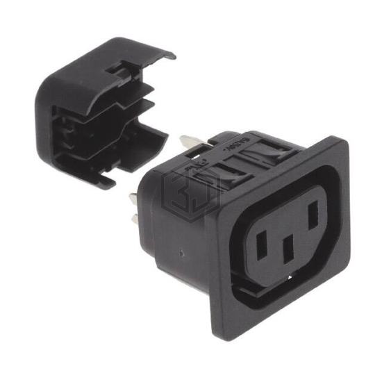 6610.2013 - SCHURTER Inc. - Power Entry Connectors - Inlets, Outlets, Modules