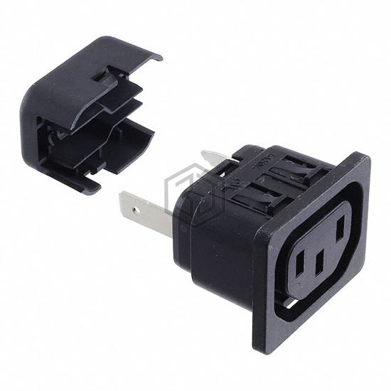 6610.6254 - SCHURTER Inc. - Power Entry Connectors - Inlets, Outlets, Modules