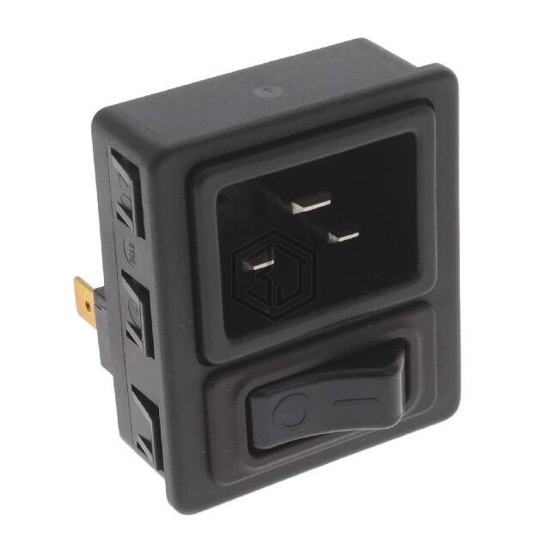 6136.0138.0310 - SCHURTER Inc. - Power Entry Connectors - Inlets, Outlets, Modules