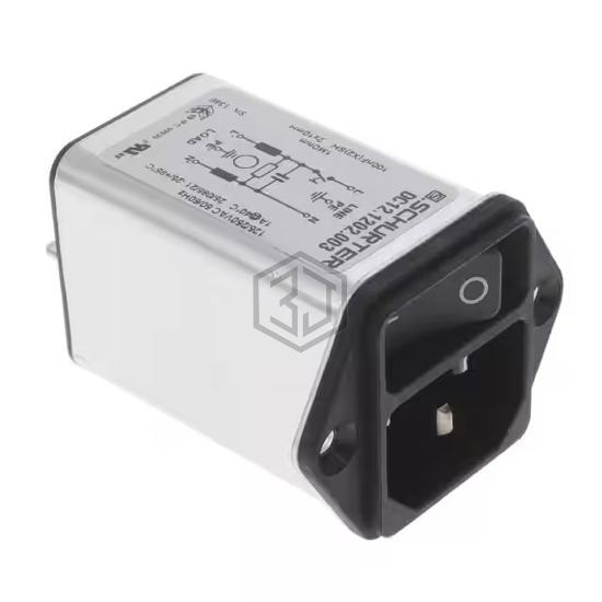 DC12.1202.003 - SCHURTER Inc. - Power Entry Connectors - Inlets, Outlets, Modules