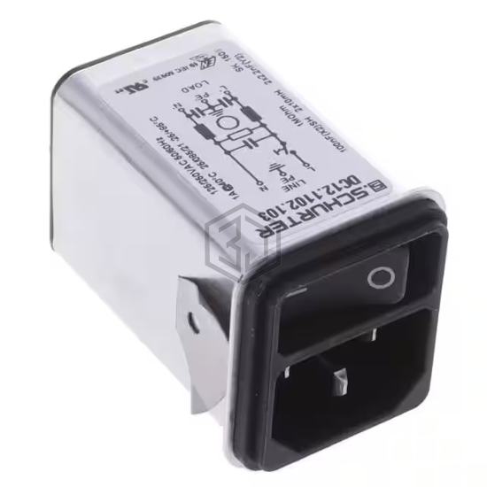 DC12.1102.103 - SCHURTER Inc. - Power Entry Connectors - Inlets, Outlets, Modules