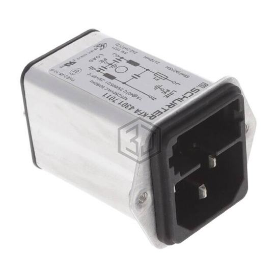 4301.7011 - SCHURTER Inc. - Power Entry Connectors - Inlets, Outlets, Modules