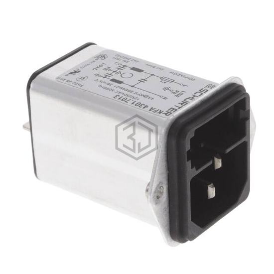 4301.7013 - SCHURTER Inc. - Power Entry Connectors - Inlets, Outlets, Modules