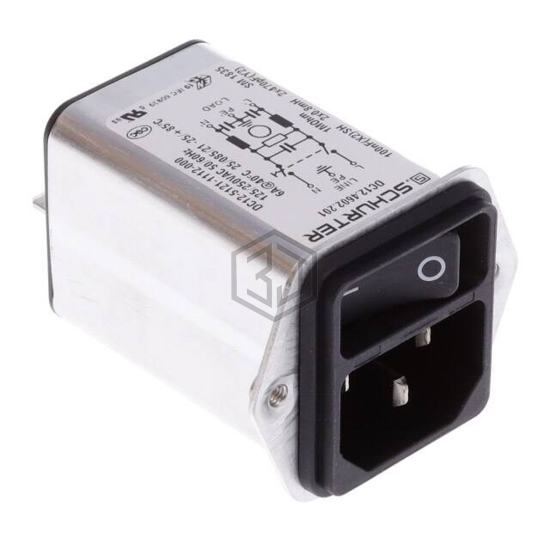 DC12.4602.201 - SCHURTER Inc. - Power Entry Connectors - Inlets, Outlets, Modules