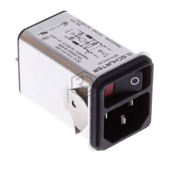 DC12.5122.101 - SCHURTER Inc. - Power Entry Connectors - Inlets, Outlets, Modules