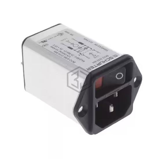 DC12.3222.001 - SCHURTER Inc. - Power Entry Connectors - Inlets, Outlets, Modules