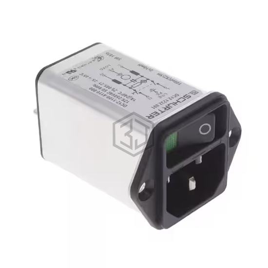 DC12.1232.001 - SCHURTER Inc. - Power Entry Connectors - Inlets, Outlets, Modules