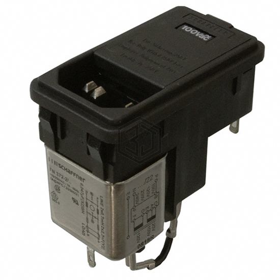 FN372-2-22 - Schaffner EMC Inc. - Power Entry Connectors - Inlets, Outlets, Modules
