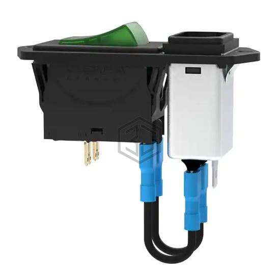3120N526P7T1W19DG3X3120A04061011M10A - E-T-A - Power Entry Connectors - Inlets, Outlets, Modules