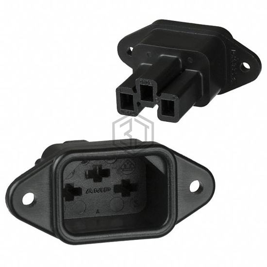 206637-1 - TE Connectivity AMP Connectors - Power Entry Connectors - Inlets, Outlets, Modules
