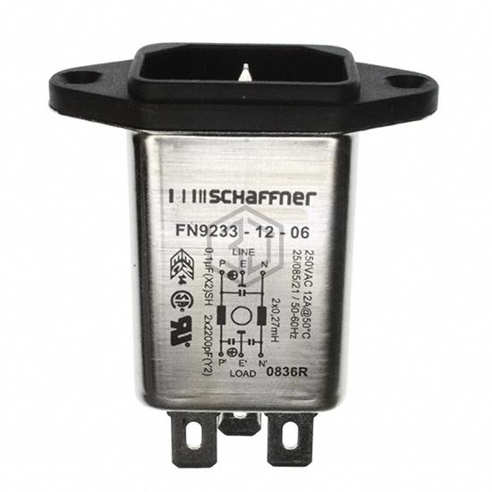 FN9233-12-06 - Schaffner EMC Inc. - Power Entry Connectors - Inlets, Outlets, Modules