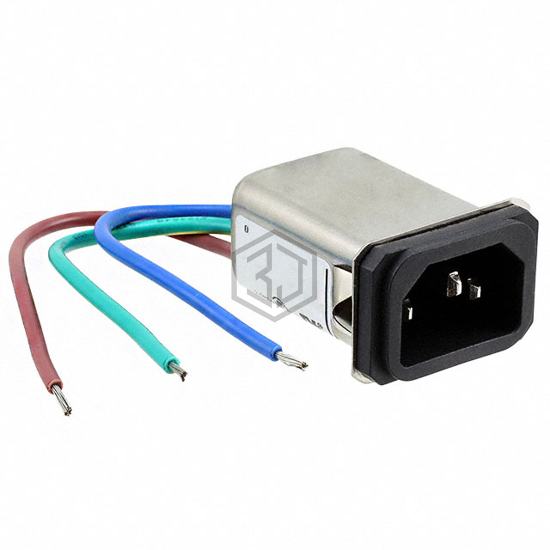 2-6609008-4 - TE Connectivity Corcom Filters - Power Entry Connectors - Inlets, Outlets, Modules