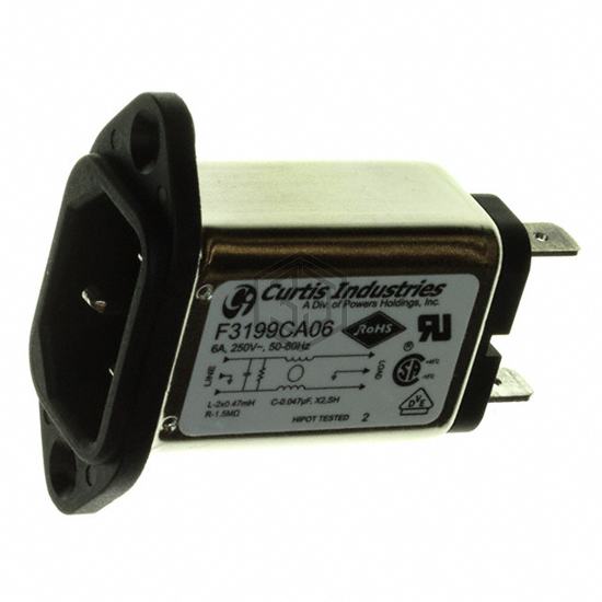 F3199CA06 - Curtis Industries - Power Entry Connectors - Inlets, Outlets, Modules