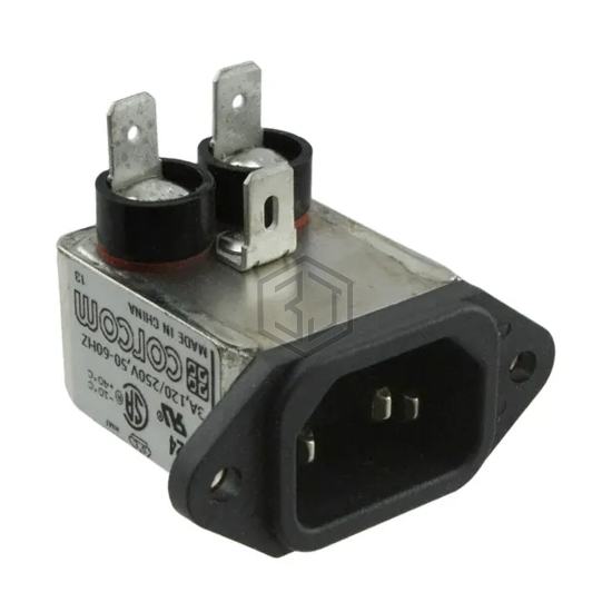 6609015-4 - TE Connectivity Corcom Filters - Power Entry Connectors - Inlets, Outlets, Modules