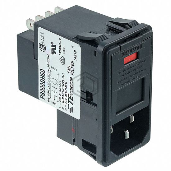 4-6609952-5 - TE Connectivity Corcom Filters - Power Entry Connectors - Inlets, Outlets, Modules