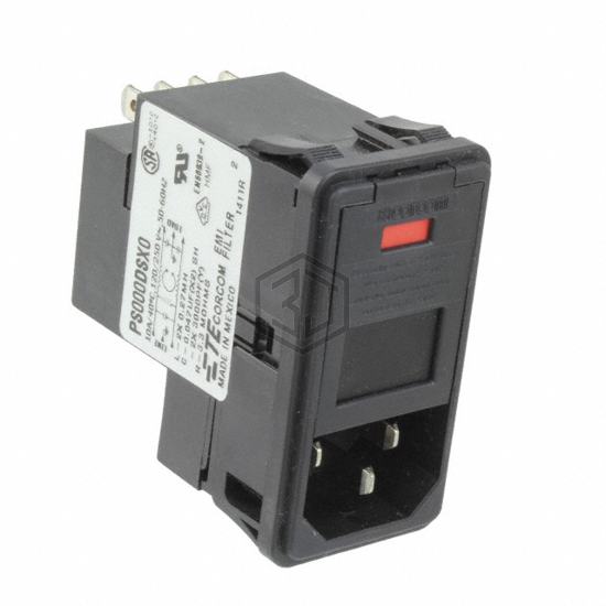 4-6609952-8 - TE Connectivity Corcom Filters - Power Entry Connectors - Inlets, Outlets, Modules