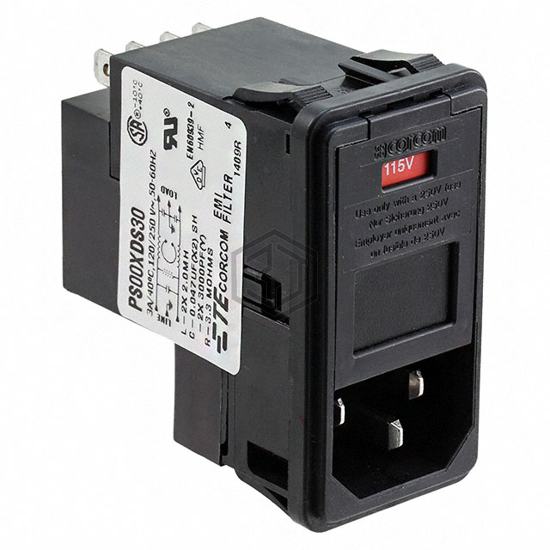 1-6609952-8 - TE Connectivity Corcom Filters - Power Entry Connectors - Inlets, Outlets, Modules