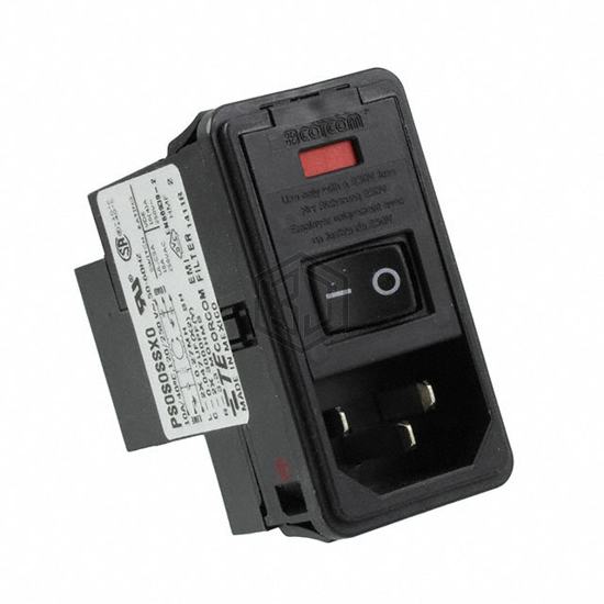 PS0S0SSX0 - TE Connectivity Corcom Filters - Power Entry Connectors - Inlets, Outlets, Modules