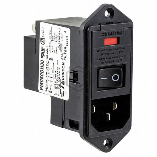 7-6609940-4 - TE Connectivity Corcom Filters - Power Entry Connectors - Inlets, Outlets, Modules