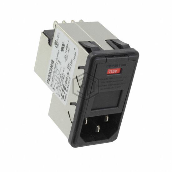 PS00XDH6B - TE Connectivity Corcom Filters - Power Entry Connectors - Inlets, Outlets, Modules