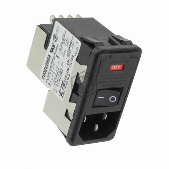 PS0SXDH6A - TE Connectivity Corcom Filters - Power Entry Connectors - Inlets, Outlets, Modules
