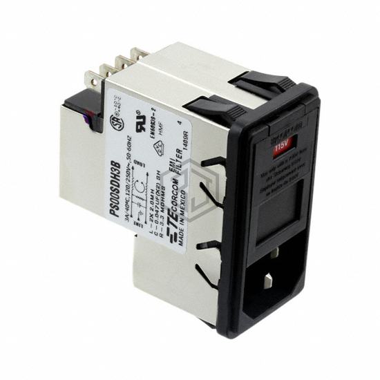 1-6609103-7 - TE Connectivity Corcom Filters - Power Entry Connectors - Inlets, Outlets, Modules