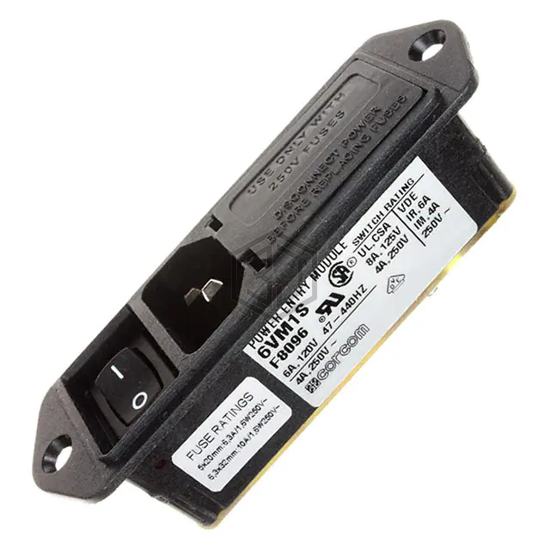 6VM1SC - TE Connectivity Corcom Filters - Power Entry Connectors - Inlets, Outlets, Modules