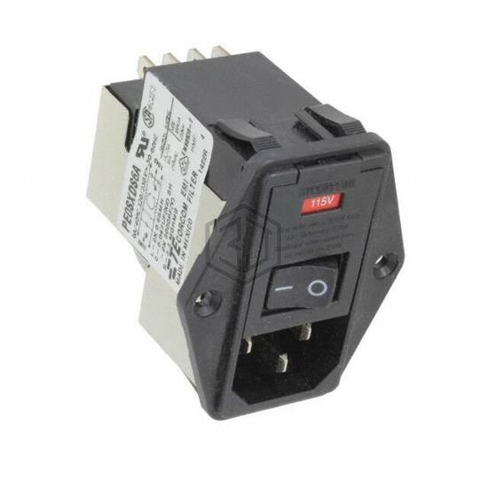1-6609104-4 - TE Connectivity Corcom Filters - Power Entry Connectors - Inlets, Outlets, Modules