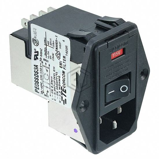 7-6609928-7 - TE Connectivity Corcom Filters - Power Entry Connectors - Inlets, Outlets, Modules