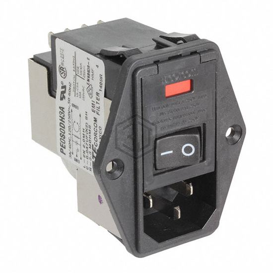 4-6609929-5 - TE Connectivity Corcom Filters - Power Entry Connectors - Inlets, Outlets, Modules