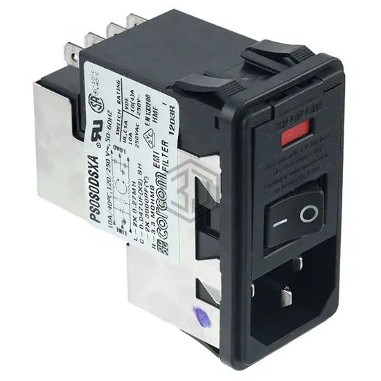 7-6609107-7 - TE Connectivity Corcom Filters - Power Entry Connectors - Inlets, Outlets, Modules