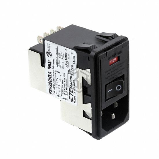 6609951-4 - TE Connectivity Corcom Filters - Power Entry Connectors - Inlets, Outlets, Modules
