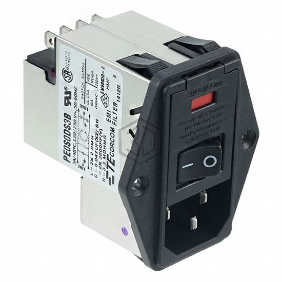 3-6609104-0 - TE Connectivity Corcom Filters - Power Entry Connectors - Inlets, Outlets, Modules