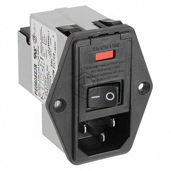 7-6609929-1 - TE Connectivity Corcom Filters - Power Entry Connectors - Inlets, Outlets, Modules
