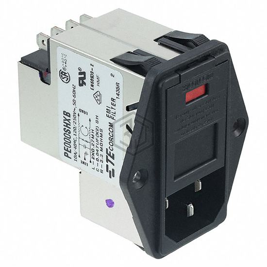 8-6609930-8 - TE Connectivity Corcom Filters - Power Entry Connectors - Inlets, Outlets, Modules
