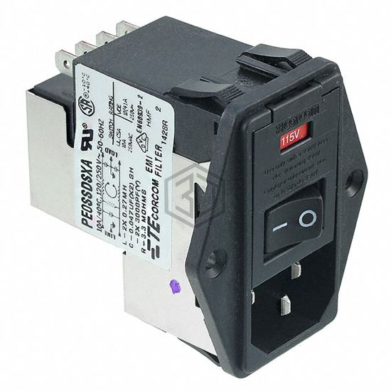 7-6609928-3 - TE Connectivity Corcom Filters - Power Entry Connectors - Inlets, Outlets, Modules
