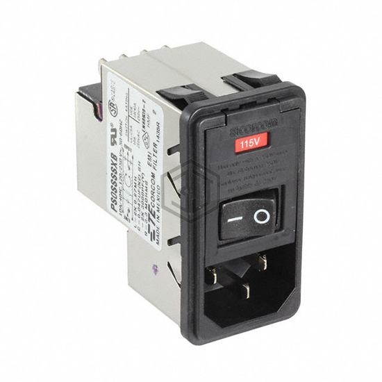 8-6609107-2 - TE Connectivity Corcom Filters - Power Entry Connectors - Inlets, Outlets, Modules