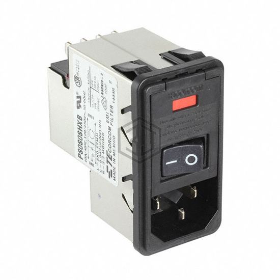 4-6609106-5 - TE Connectivity Corcom Filters - Power Entry Connectors - Inlets, Outlets, Modules