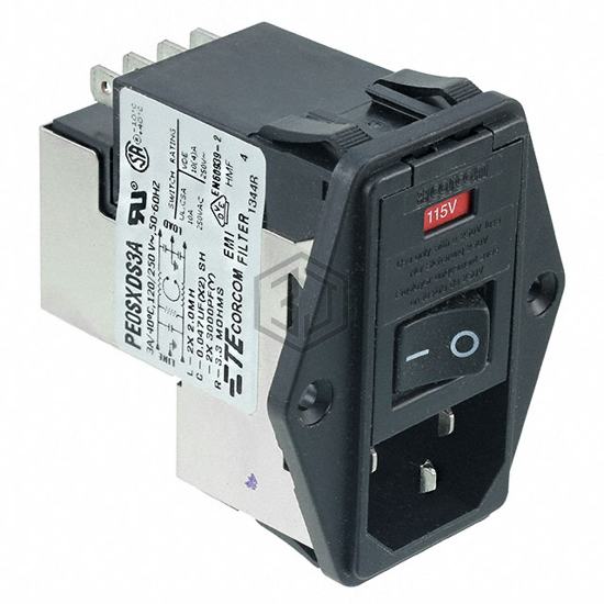 1-6609104-9 - TE Connectivity Corcom Filters - Power Entry Connectors - Inlets, Outlets, Modules