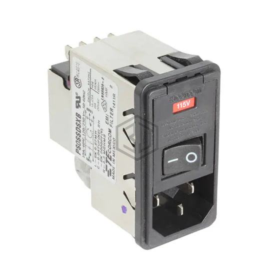 1-6609951-7 - TE Connectivity Corcom Filters - Power Entry Connectors - Inlets, Outlets, Modules