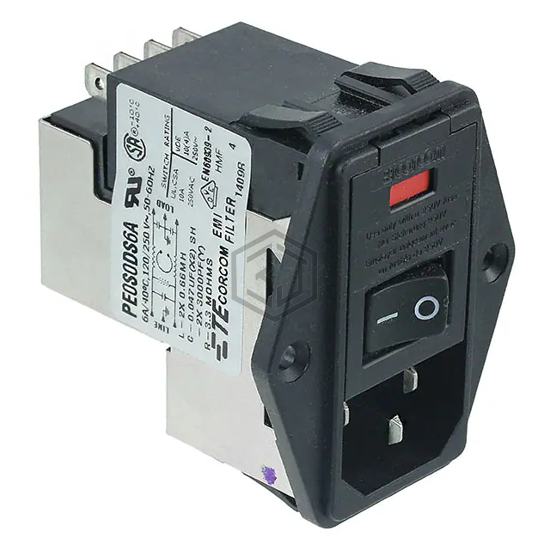 5-6609929-4 - TE Connectivity Corcom Filters - Power Entry Connectors - Inlets, Outlets, Modules