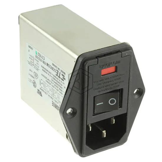 PE0S0SM6E - TE Connectivity AMP Connectors - Power Entry Connectors - Inlets, Outlets, Modules