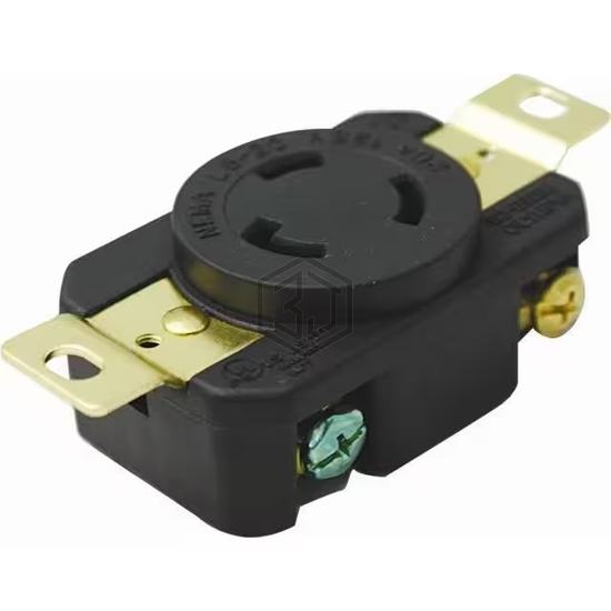 NEMA L5-20 RECEPTACLE - Powertronics - Power Entry Connectors - Inlets, Outlets, Modules