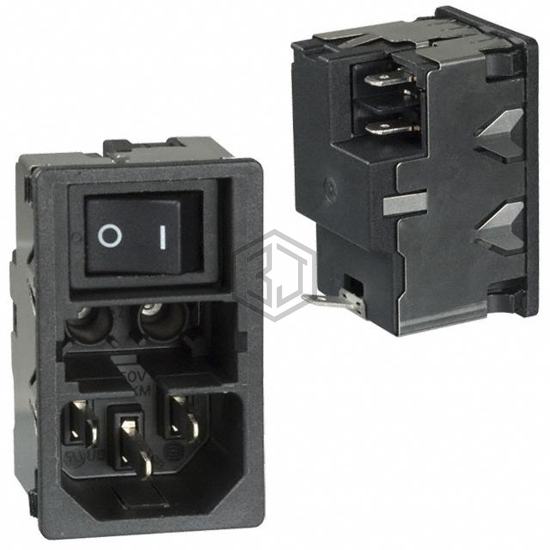 KM01.1105.11 - SCHURTER Inc. - Power Entry Connectors - Inlets, Outlets, Modules