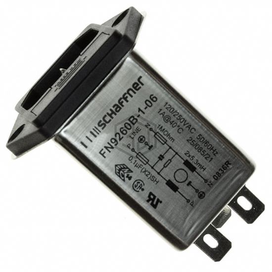 FN9260B-1-06 - Schaffner EMC Inc. - Power Entry Connectors - Inlets, Outlets, Modules