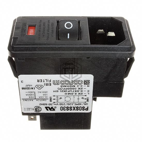 PS0SXSS30 - TE Connectivity Corcom Filters - Power Entry Connectors - Inlets, Outlets, Modules