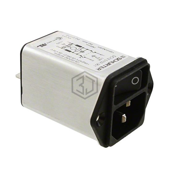 DC12.5102.001 - SCHURTER Inc. - Power Entry Connectors - Inlets, Outlets, Modules